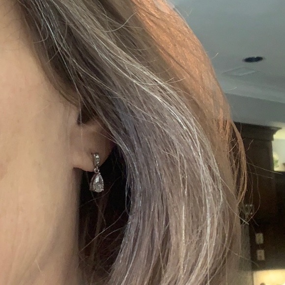 LUSTRO STELLA Earrings in Platinum over Sterling Silver - Picture 5 of 6